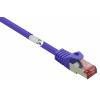 Renkforce RF-4724922 RJ45 síťové kabely, propojovací kabely CAT 6 S/FTP 3.00 m fialová s ochranou, pozlacené kontakty, samozhášecí 1 ks