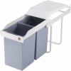 Hailo Multi-Box Duo L 3659-001 systém třídění odpadu 28 l ocelový plech (š x v x h) 262 x 505 x 448 mm šedá, bílá 1 ks