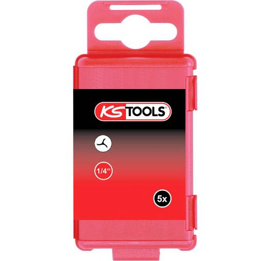 KS Tools 911.7722 Tri Wing bit 10 speciální ocel E 6.3 5 ks