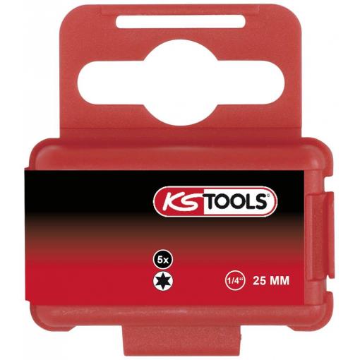 KS Tools 911.3364 911.3364 Bit TX Pohon (šroubovák): 1/4 (6,3 mm) Typ zakončení: TX TX 45 25 mm