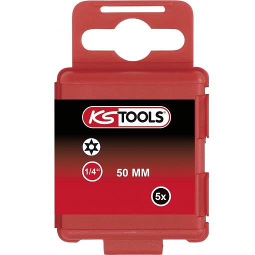KS Tools 911.2774 9112774 bit Torx TB 8 speciální ocel niklováno E 6.3 5 ks