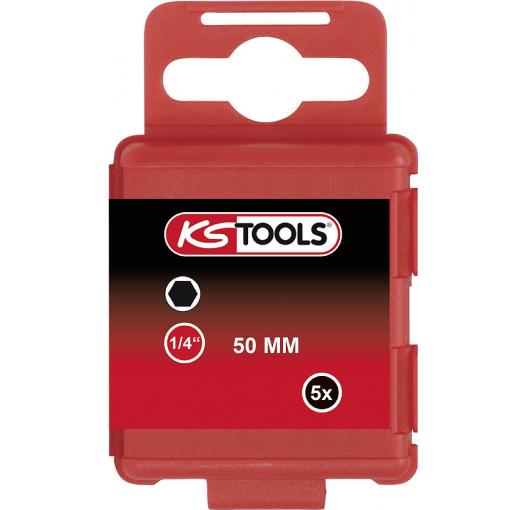 KS Tools 911.2816 bit inbus speciální ocel niklováno E 6.3 5 ks