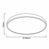 Brilliant G97014/76 Slimline LED stropní svítidlo LED Energetická třída (EEK2021): F (A - G) 60 W bílá, černá