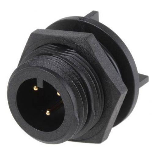 Bulgin PX0413/03P/PC kulatý konektor DIN, 1 ks