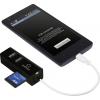 Renkforce RF-4995192 USB Hub 3 porty USB-A, SD, microSD, M2, Memory Stick USB 2.0 480 MBit/s se zabudovanou čtečkou SD karet, s funkcí OTG černá RF-4995192