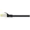 Renkforce RF-4995164 RJ45 síťové kabely, propojovací kabely CAT 6a (surový kabel CAT 7) S/FTP 5.00 m černá krytí TPE, flexibilní provedení, samozhášecí 1 ks