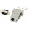 TRU COMPONENTS D-SUB adaptér D-SUB zástrčka 9pólová - RJ12 zásuvka 1 ks