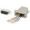 TRU COMPONENTS D-SUB adaptér D-SUB zásuvka 15pólová - RJ45 zásuvka 1 ks