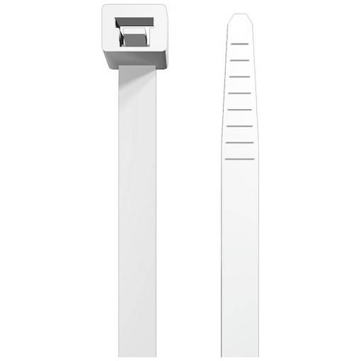 Weidmüller 2659490000, CB-VT 98/2.5 HF/V0 WT, stahovací pásky, 2.5 mm, 98 mm, bílá, 100 ks