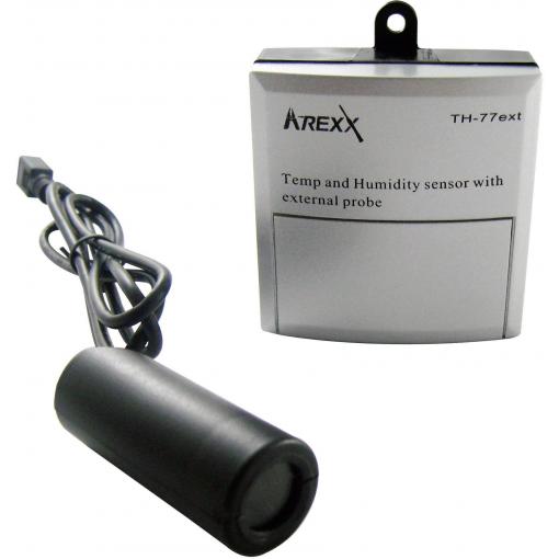 Arexx TSN-TH77ext senzor dataloggeru  Měrné veličiny teplota, vlhkost vzduchu -40 do 124 °C 5 do 100 % rF