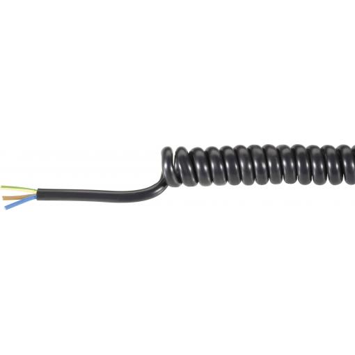 Baude 37521P spirálový kabel H05VVH8-F 300 mm / 900 mm 3 G 0.75 mm² černá 1 ks