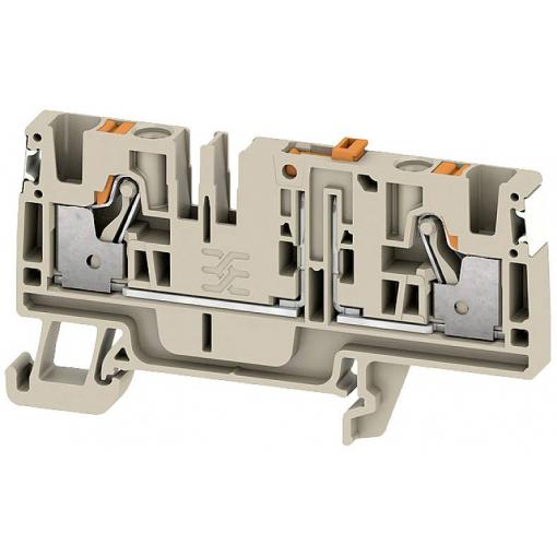 Weidmüller 2675240000 zkušební oddělovací řadová svorka pružinové připojení , konektor Tmavě béžová 50 ks