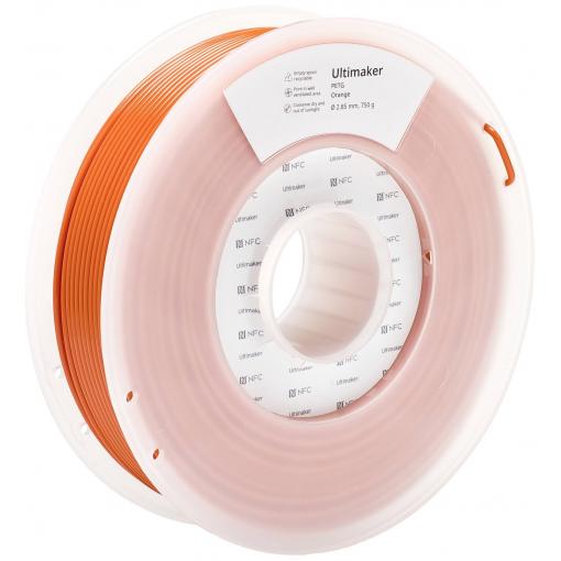 UltiMaker 227343 vlákno pro 3D tiskárny PETG plast chemicky odolné, Žáruvzdorné 2.85 mm 750 g oranžová 1 ks