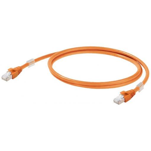 Weidmüller 2563810020 RJ45 síťové kabely, propojovací kabely CAT 6A S/FTP 2.00 m oranžová dvoužilový stíněný 1 ks