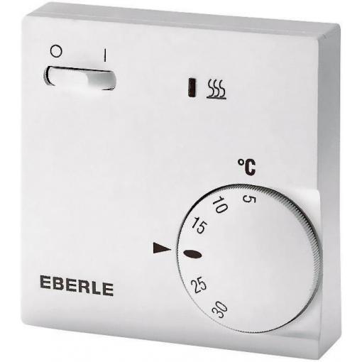 Eberle RTR-E 6202 pokojový termostat na omítku, 111 1104 51 100, denní program, Se spínačem zapnuto/vypnuto, 1 ks