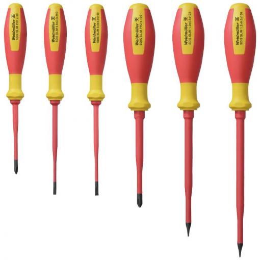 Weidmüller SDI SET SLIM S3.5-6.5/PH1/2 sada šroubováků, plochý, křížový PH, 2749580000