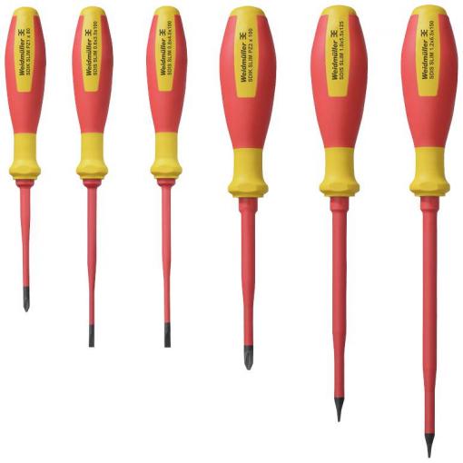 Weidmüller SDI SET SLIM S3.5-6.5/PZ1/2 sada šroubováků, plochý, křížový PZ, 2749590000