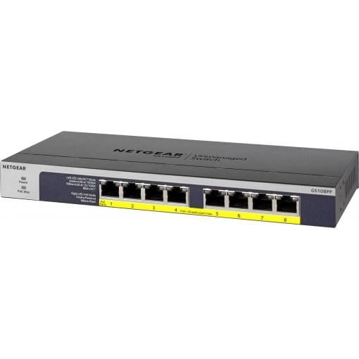 NETGEAR GS108PP-100EUS GS108PP síťový switch 8 portů funkce PoE