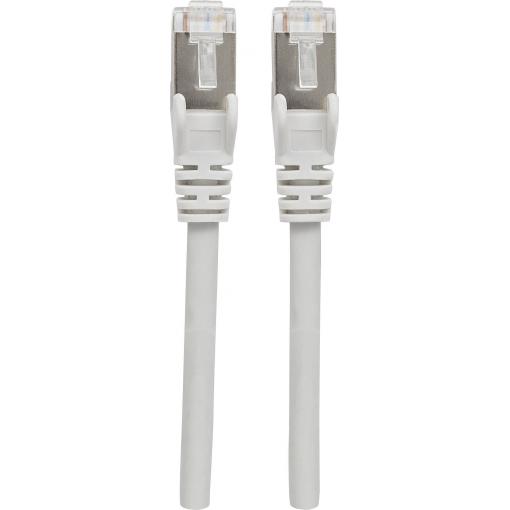 Intellinet 317139 RJ45 síťové kabely, propojovací kabely CAT 6A S/FTP 1.50 m šedá fóliové stínění, stínění pletivem, bez halogenů 1 ks