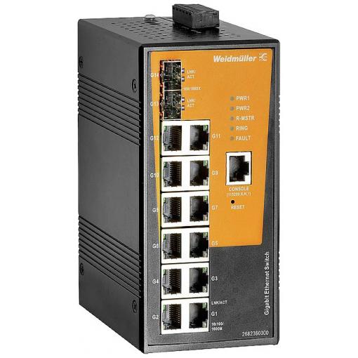 Weidmüller 2682360000 IE-SW-AL14M-12GT-2GESFP průmyslový ethernetový switch 10 / 100 / 1000 MBit/s