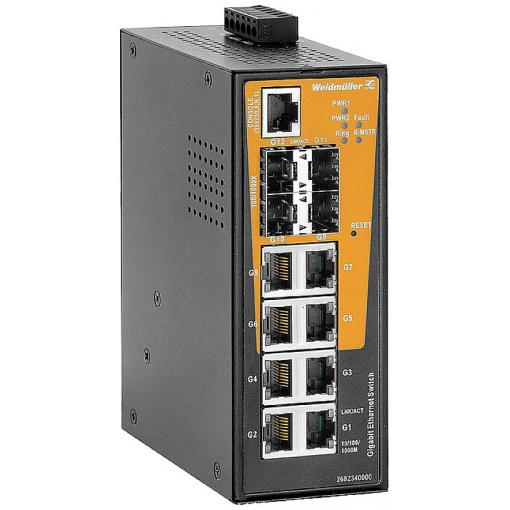 Weidmüller 2682340000 IE-SW-AL12M-8GT-4GESFP průmyslový ethernetový switch 10 / 100 / 1000 MBit/s