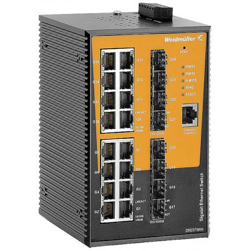Weidmüller 2682370000 IE-SW-AL24M-16GT-8GESFP průmyslový ethernetový switch 10 / 100 / 1000 MBit/s