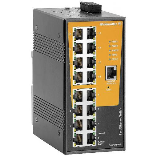Weidmüller 2682310000 IE-SW-AL16M-16TX průmyslový ethernetový switch 10 / 100 MBit/s