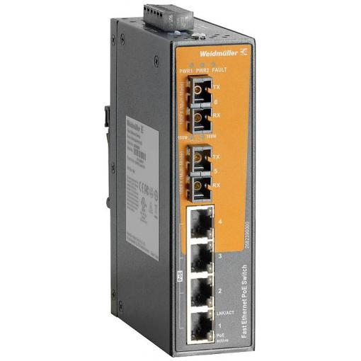 Weidmüller 2682390000 IE-SW-EL06-4POE-2SC průmyslový ethernetový switch 100 MBit/s funkce PoE