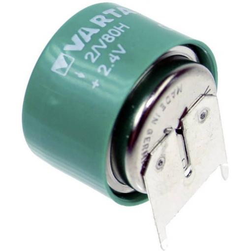 Varta V2/80H-SLF ++/- knoflíkový akumulátor V 80H Ni-MH 80 mAh 2.4 V 1 ks