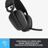 Logitech ZONE VIBE 100 Headset uzavřená (Over Ear) Bluetooth® stereo grafit Redukce šumu mikrofonu, Potlačení hluku regulace hlasitosti, Vypnutí zvuku mikrofonu