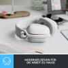 Logitech ZONE VIBE 100 Headset uzavřená (Over Ear) Bluetooth® stereo bílá Redukce šumu mikrofonu, Potlačení hluku regulace hlasitosti, Vypnutí zvuku mikrofonu