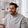 Logitech ZONE VIBE 100 Headset uzavřená (Over Ear) Bluetooth® stereo bílá Redukce šumu mikrofonu, Potlačení hluku regulace hlasitosti, Vypnutí zvuku mikrofonu