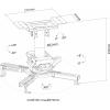 Neomounts CL25-530BL1 stropní držák projektoru stropní držák, naklápěcí + nakláněcí, otočný černá