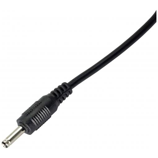 Akyga Nabíjecí kabel USB DC zástrčka 3,5 mm 0.80 m černá PVC plášť, s USB AK-DC-03