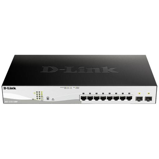 D-Link DGS-1210-10MP/E DGS-1210-10MP/E síťový switch 8 + 2 porty 20 GBit/s funkce PoE