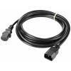Sygonix SY-5243892 IEC prodlužovací kabel černá 3.00 m