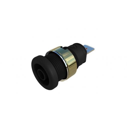 Hirschmann Test & Measurement SEB 2620 F6,3 Ni schwarz bezpečnostní vestavná zásuvka 4 mm černá 1 ks