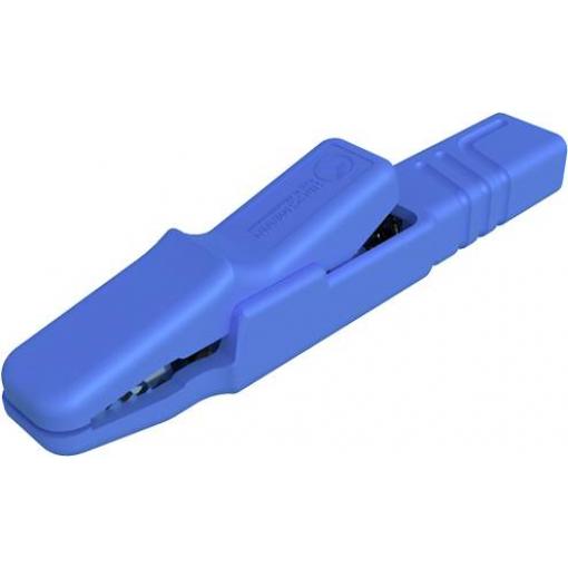 Hirschmann Test & Measurement AK 2 S blau / blue krokodýlí klip, šroubová svorka, konektor, modrá