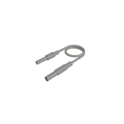 Hirschmann Test & Measurement MAL S GG-B 100/2,5 gr bezpečnostní měřicí kabely 4mm bezpečnostní zástrčka 4mm bezpečnostní zdířka 100 cm šedá 1 ks