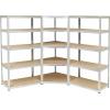 TOOLCRAFT TO-7863108 regál na těžké předměty, (š x v x h) 90 x 1.8 x 40 cm, kov, MDF, pozinkovaná, stříbrná