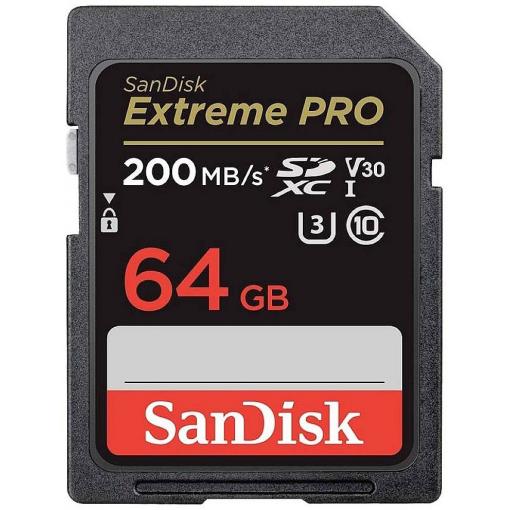SanDisk SanDisk Extreme Pro - Flash-Speicherkarte - 64 GB paměťová karta SDXC 64 GB Class 10 UHS-I nárazuvzdorné, vodotěsné