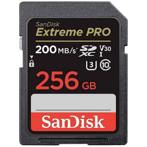 SanDisk SanDisk Extreme Pro - Flash-Speicherkarte - 256 GB paměťová karta SDXC 256 GB Class 10 UHS-I nárazuvzdorné, vodotěsné