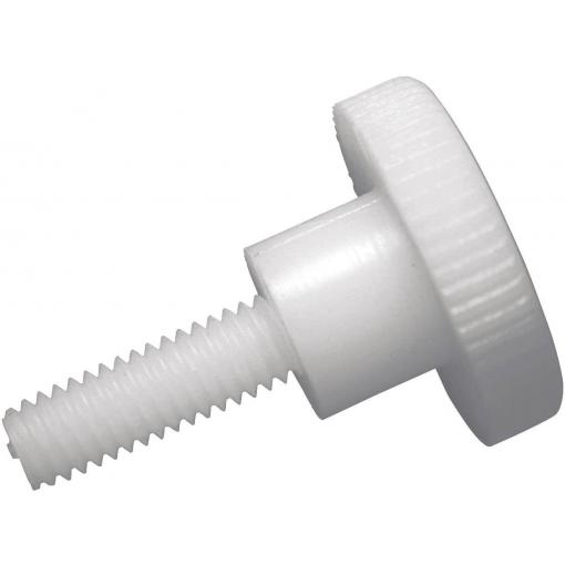 TOOLCRAFT 830387 rýhovaný šroub M4 10 mm DIN 464 plast, polyamid 10 ks