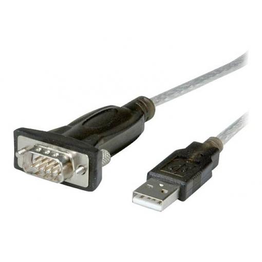 Roline PC konvertor [1x USB 2.0 zástrčka A - 1x RS232 zástrčka ] 1.80 m