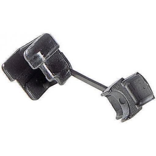 PB Fastener 132-7673-001 kabelová průchodka Průměr svorky (max.) 7.8 mm Tloušťka montážní desky (max.) 1.6 mm polyamid černá 1 ks