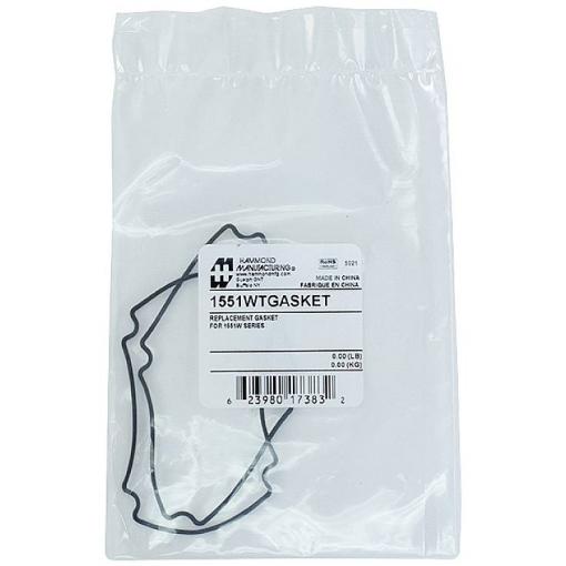 Hammond Electronics 1551WTGASKET Těsnění silikon černá (š x v) 60 mm x 60 mm 2 ks