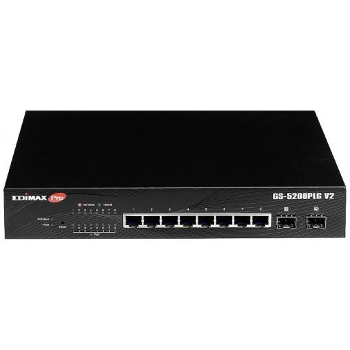 EDIMAX GS-5208PLG V2 GS-5208PLG V2 síťový switch 8 + 2 porty