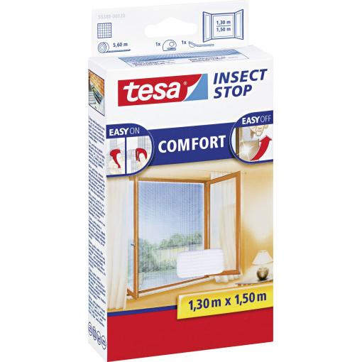 Síť proti hmyzu do oken tesa COMFORT, (š x v) 1500 mm x 1300 mm, bílá, 1 ks