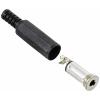 TRU COMPONENTS TC-10336020 jack konektor 3.5 mm zásuvka, rovná mono černá 1 ks