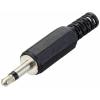 TRU COMPONENTS TC-10336016 jack konektor 3.5 mm zástrčka, rovná Pólů: 2 mono černá 1 ks